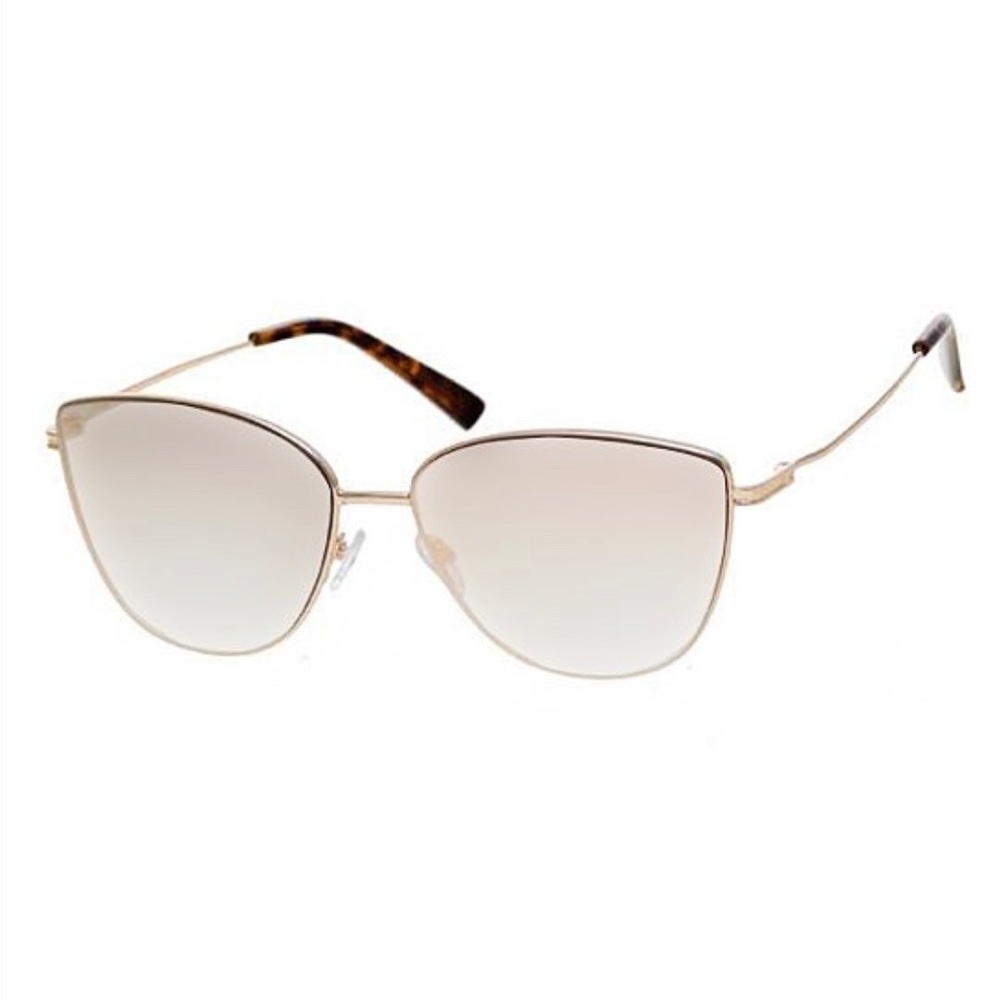 Steve Madden Gold & Brown Tortoiseshell Round UV Sunglasses
